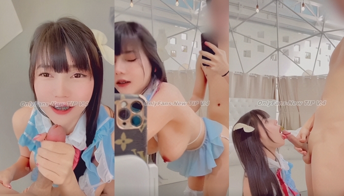 TANGMOININ น้องแตงโมดาวดวงใหม่มาแล้วจ้า หลุดไทย ONLYFANS คอสเพลย์เป็นแม่บ้านมาทำความสะอาดควย ดูดกระเจี๊ยวอันน้อย ๆ พร้อมมองหัวนมชมพูอันตั้งเต้า ยืนเย็ดคาชุดหน้ากระจกแล้วกระดกน้ำว่าให้กิน